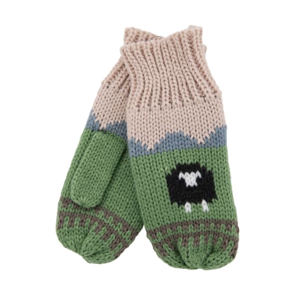 Aran Sheep Mitts - Blush