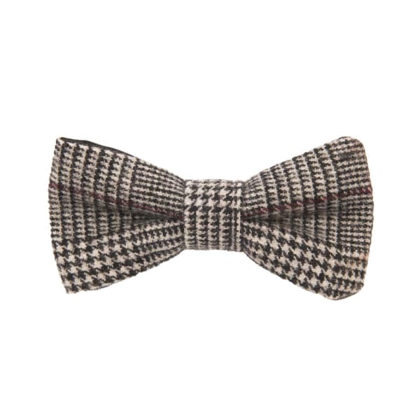 Heritage Tweed Bow Tie - Prince of Wales Grey