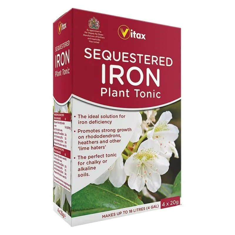 Vitax Sequestered Iron Plant Tonic 4x20g