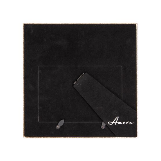 Amore 40 Wonderful Years Pale Grey Glass Gold Floral Frame 6x4"