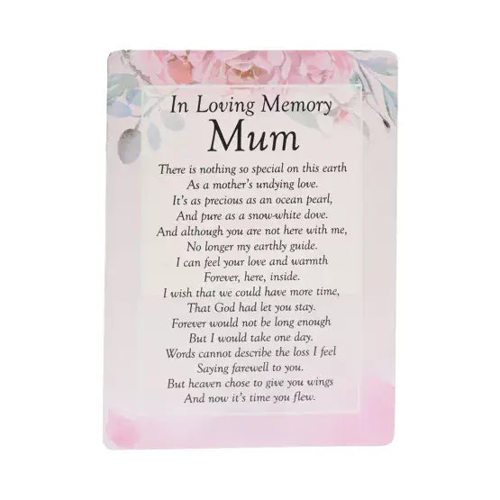 W B & Co Graveside Memorial Cards -Memory Of Mum