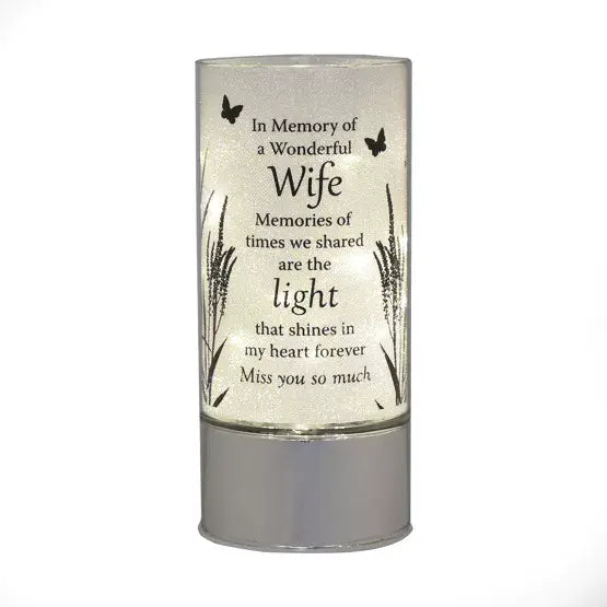 W B & Co Memorial Thoughts Of You Tube Light - Wife