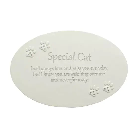 Widdop Thoughts of You Resin Memorial Plaque - Cat