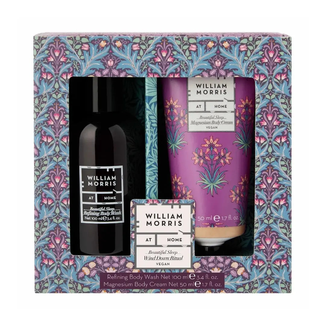 WILLIAM MORRIS AT HOME - BEAUTIFUL SLEEP Wind Down
Ritual (Refining Body Wash 100ml & Magnesium Body
Cream 50ml)