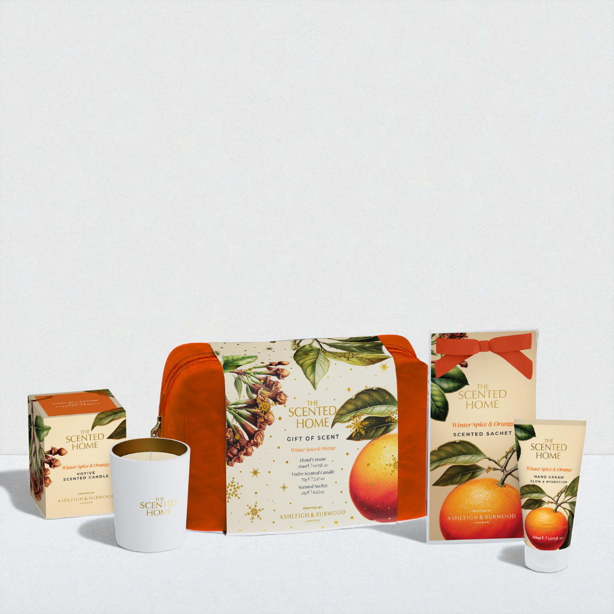 The Scented Home Winter Spice & Orange Home & Body Gift Set