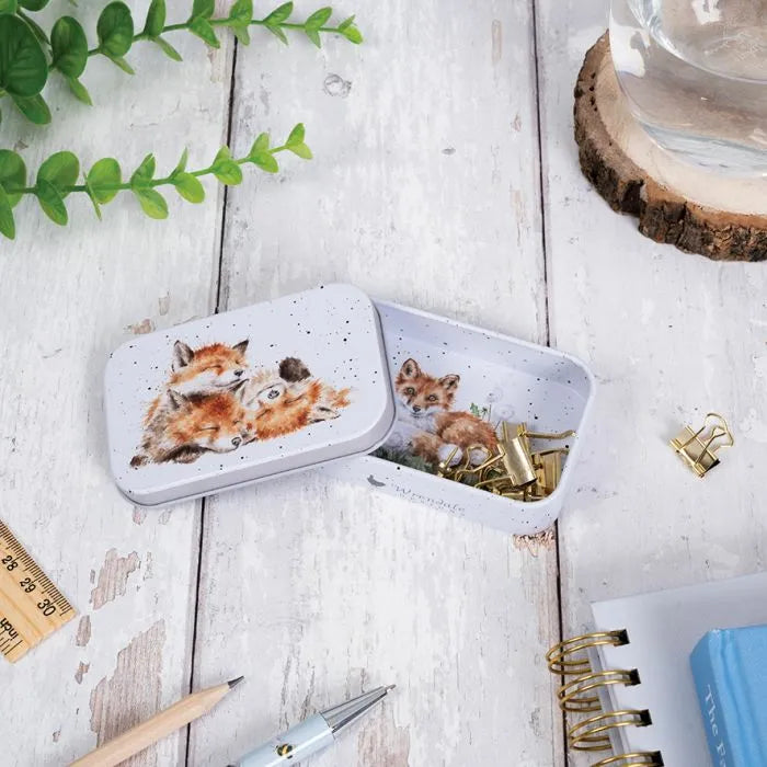 Wrendale Designs Fox Mini Tin - The Afternoon Nap