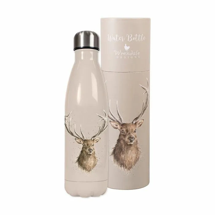 Wrendale Designs Stag Water Bottle 500ml - Portrait of a Stag