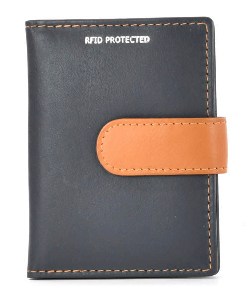 Golunski Zen Credit Card Holder Navy & Tan