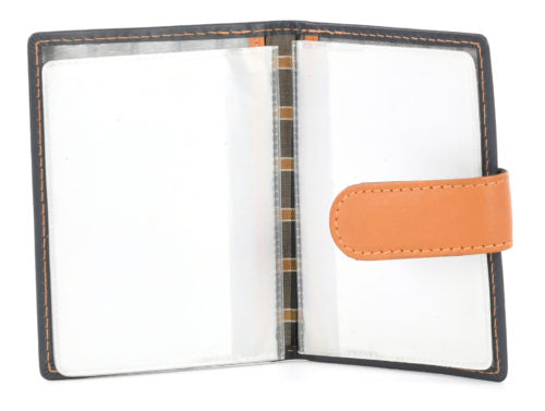 Golunski Zen Credit Card Holder Navy & Tan