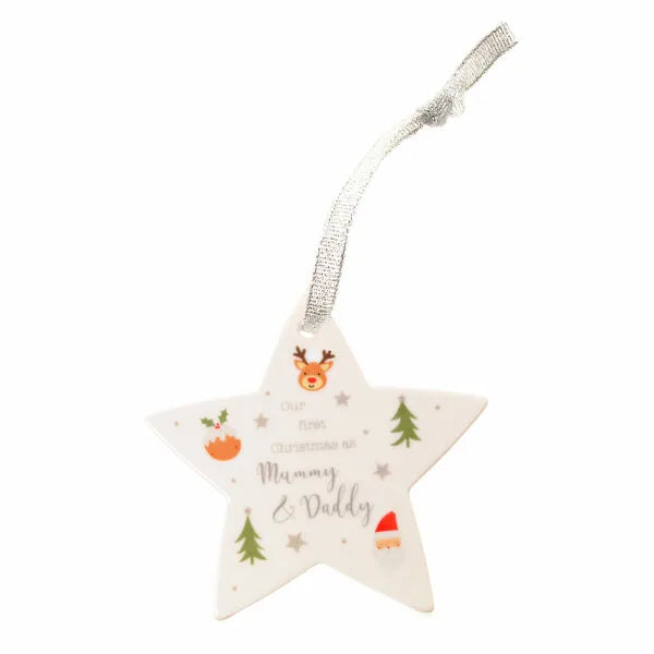 Ziggle Our First Christmas As Mummy and Daddy Star Hanger 2024