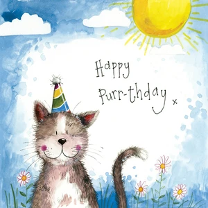 A/C Card SUNSHINE CAT BDAY CARD
