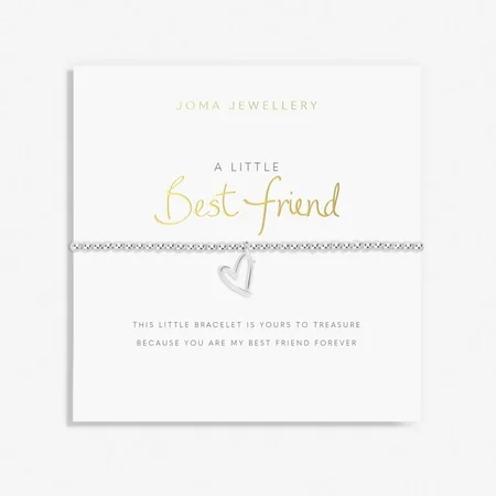 A Little 'Best Friend' Silver Bracelet 17.5cm