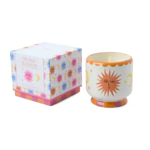 Adopo 8 oz./226g Sun Ceramic W/ Warning Label & Dustcover - Orange Blossom Boxed