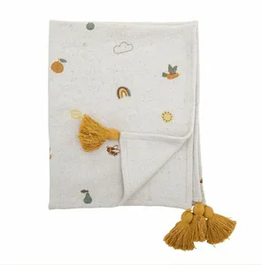 Agnes Throw, Nature, Recycled Cotton