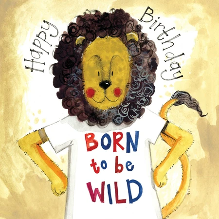 Alex C LS149 WILD SUNSHINE LITTLE FOIL BIRTHDAY CARD