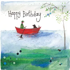 Alex Clark Cards S276 RED BOAT HAPPY BIRTHDAY CARDS