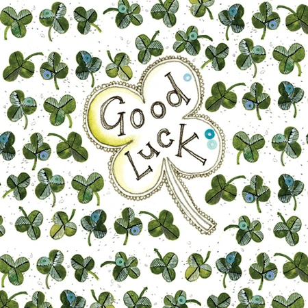 Alex C LS129 Good Luck Clover Card