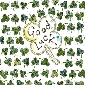 Alex C LS129 Good Luck Clover Card