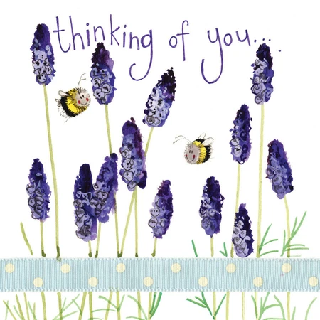 Alex C LAVENDER SPARKLE CARD
