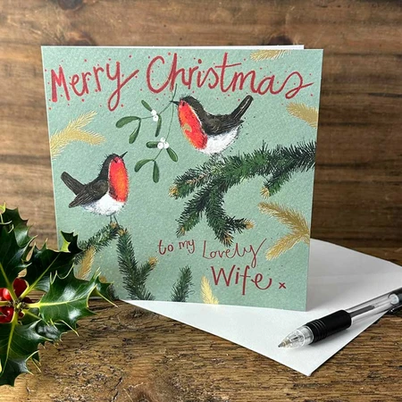 Alex Clark Chrismas Card Wife