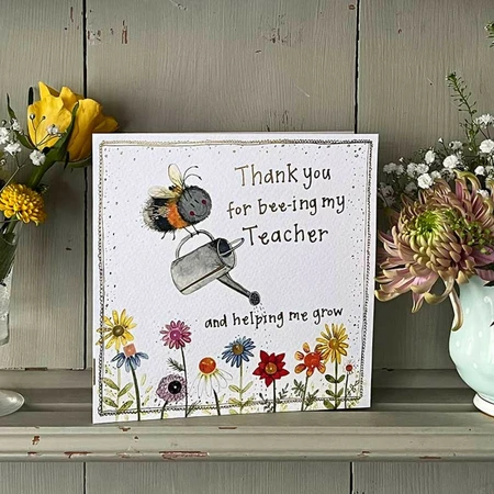 Alex C BEE EDUCATED SPARKLE CARD