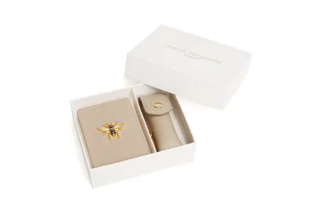Stone Oblong compact Mirror & Liptick holder gift set - image 1