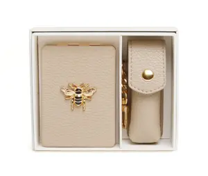 Stone Oblong compact Mirror & Liptick holder gift set - image 2