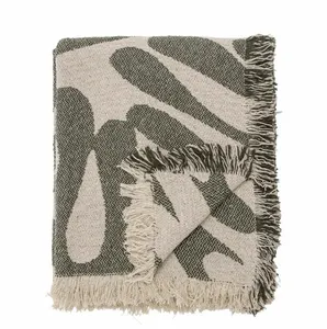 Alk Throw, Green, Recycled Cotton