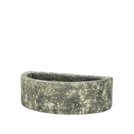 Apta Alpine Weathered Brown D Shape Planter 42Cm