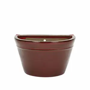 Apta Red Glazed Jar Wall Pot 29cm