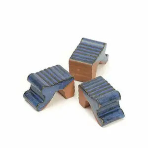 Apta Small Blue Pot Feet Pack of 3