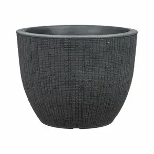 Weben Planter Black 30cm