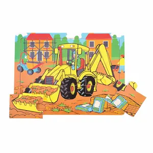 9 Piece Tray Puzzle - Digger