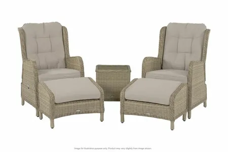 Windsor 2 Seat Recliner Duo Suite & Footstools