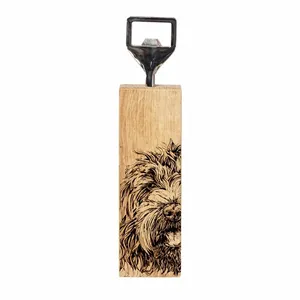Cockapoo Oak Bottle Opener