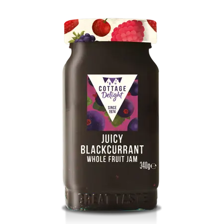 340g Juicy Blackcurrant Whole Fruit Jam 2024 - image 1