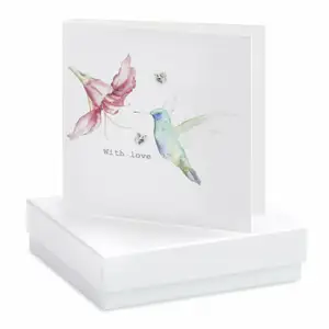 Crumble & Core Boxed Earring Card Hummingbird