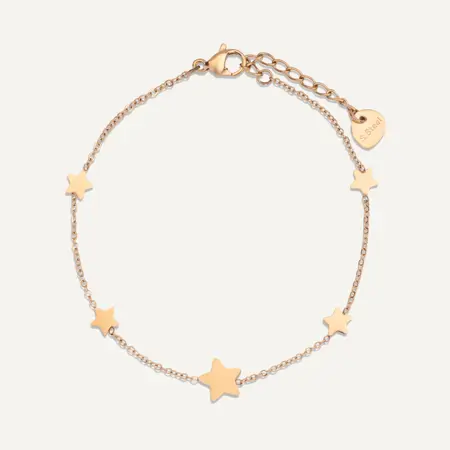 BS, Vibes, 18K Gold Plated Stainless Steel Bracelet