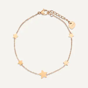 BS, Vibes, 18K Gold Plated Stainless Steel Bracelet