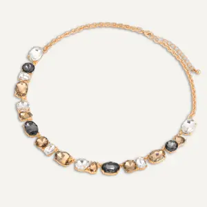D&X Necklace Iris Crystal Short Necklace
