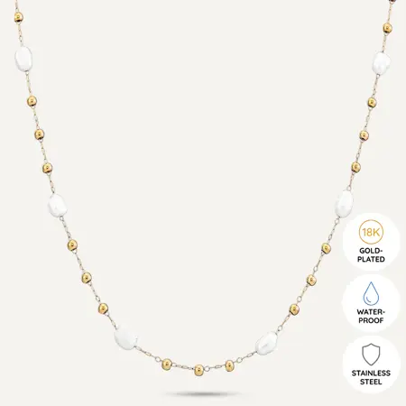 AW24 Vibes 18K Gold Plated Stainless Steel Clasp Necklace
