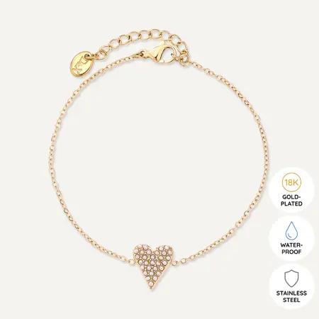 AW24 Vibes 18K Gold Plated Stainless Steel Clasp Bracelet