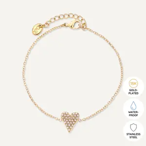 AW24 Vibes 18K Gold Plated Stainless Steel Clasp Bracelet