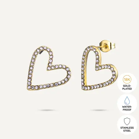 AW24 Vibes 18K Gold Plated Stainless Steel Post Earrings
