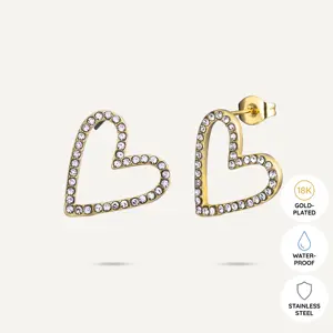 AW24 Vibes 18K Gold Plated Stainless Steel Post Earrings