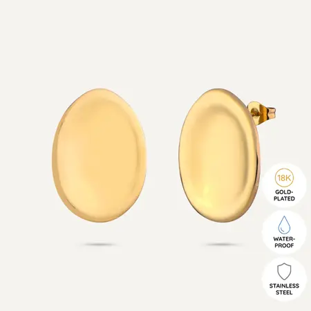 AW24 Vibes 18K Gold Plated Stainless Steel Post Earrings