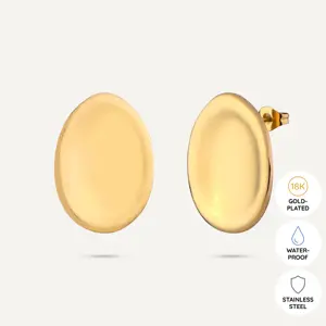 AW24 Vibes 18K Gold Plated Stainless Steel Post Earrings