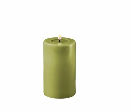 Deluxe Homeart Green LED Candle 7.5x12.5