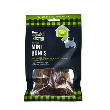 P/Face Doggie Bistro Mini Bone 12 Pack