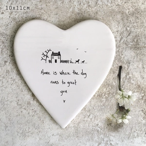 Heart coaster-Home dog greets you - image 2